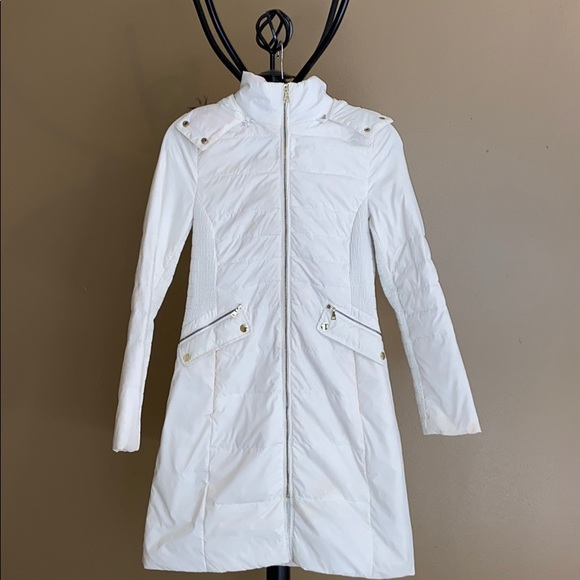 Express Jackets & Blazers - Express jacket with fur hood white size xs